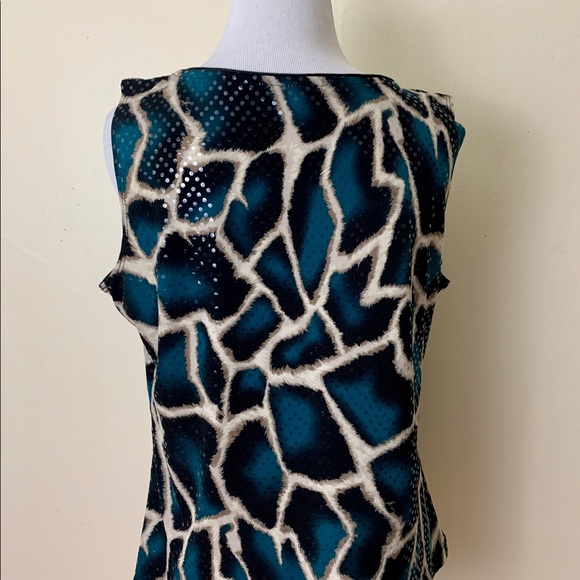 SOLD!! MSK sleeveless blouse women's size large sequined - Picture 10 of 10